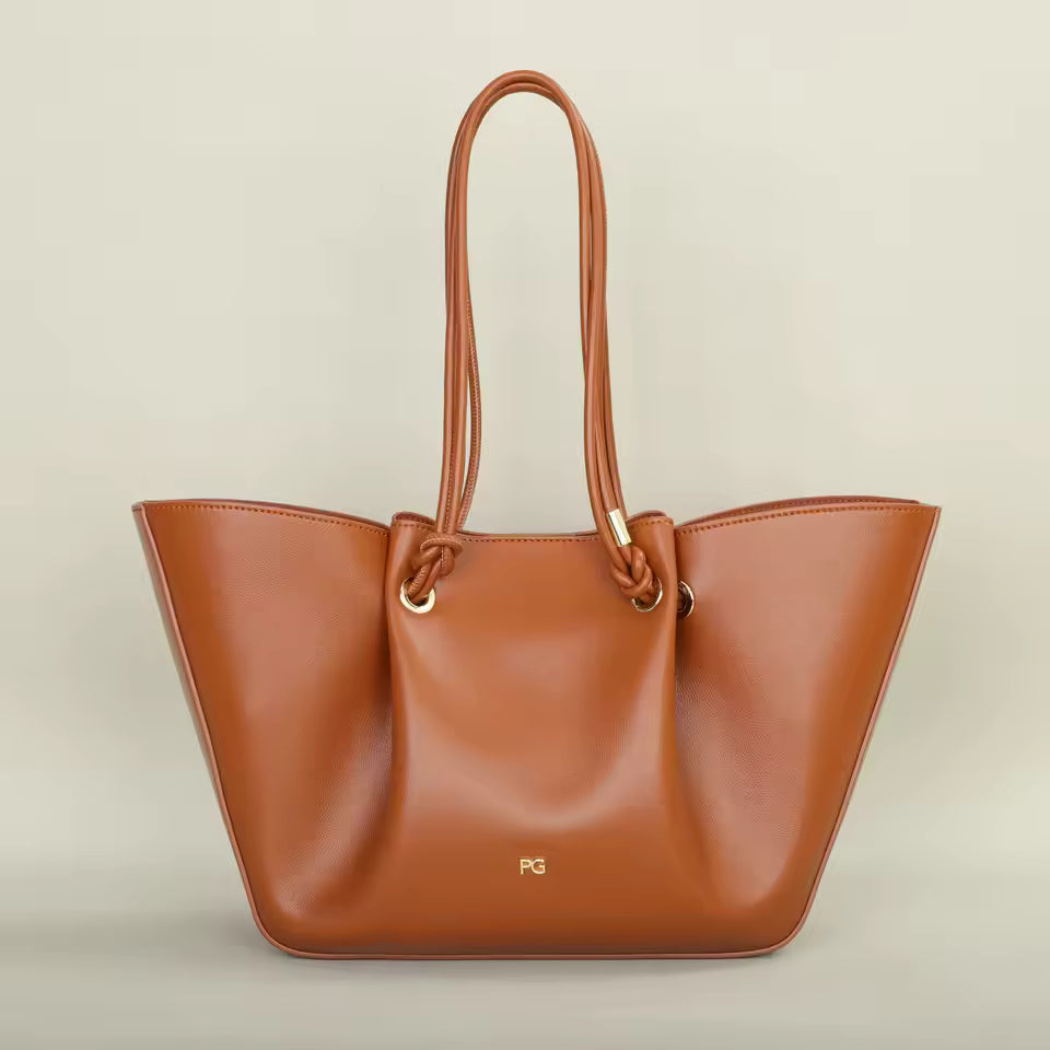 PG Atmosphere Brand Multifunctional Large Capacity 2025 New Fashion PU Artificial Eco-Friendly Leather Single Shoulder Bag