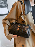 New Xiaoxiangfeng diamond grid chain bag, stylish and versatile, large capacity diagonal span small square bag